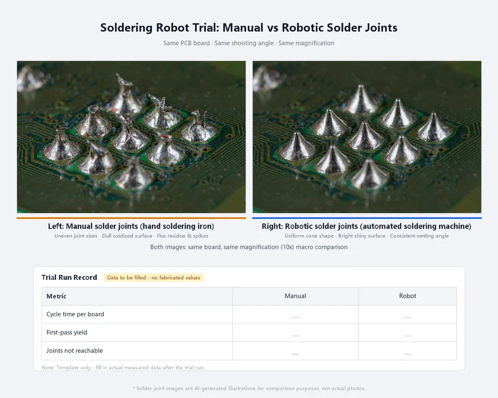 hand soldering vs robotic soldering